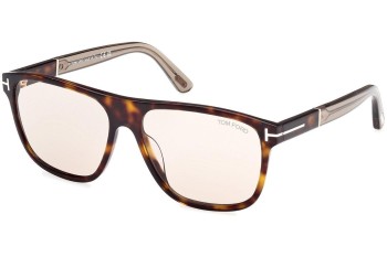 Solbriller Tom Ford Frances FT1081 52E Firkantet Havana