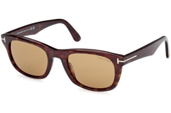 Zonnebril Tom Ford Kendel FT1076 52E Vierkant Havana