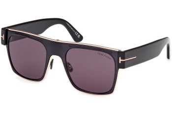 Zonnebril Tom Ford Edwin FT1073 01A Vierkant Zwart