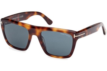 Okulary przeciwsłoneczne Tom Ford Alberto FT1077 53V Kwadratowe Havana