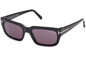 Solbriller Tom Ford Ezra FT1075 01A Rektangulær Sort