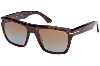 Okulary przeciwsłoneczne Tom Ford Alberto FT1077 52F Kwadratowe Havana