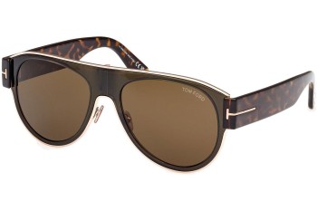 Okulary przeciwsłoneczne Tom Ford Lyle-02 FT1074 51J Pilotki (Aviator) Brązowe