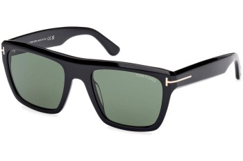 Okulary przeciwsłoneczne Tom Ford Alberto FT1077 01N Kwadratowe Czarne