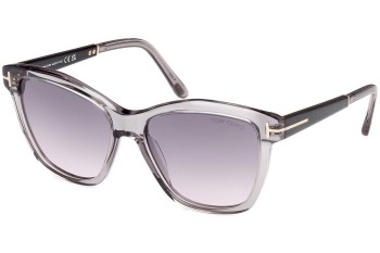 Okulary przeciwsłoneczne Tom Ford Lucia FT1087 20A Kwadratowe Szare