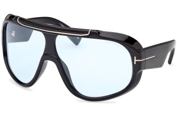 Zonnebril Tom Ford Rellen FT1093 01V Vierkant Zwart