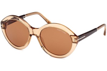 Слънчеви очила Tom Ford Seraphina FT1088 45E Заоблени Кафява