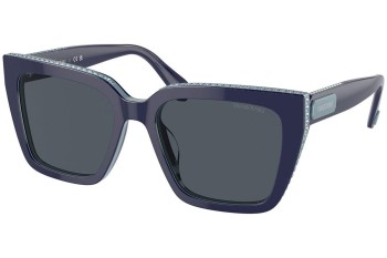 Ochelari de soare Swarovski SK6013 101887 Pătrați Albaștri