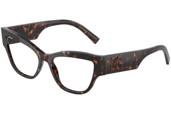 Okulary korekcyjne Dolce & Gabbana DG3378 502 Kocie oczy Havana