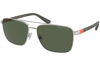 Ochelari de soare Polo Ralph Lauren PH3137 90019A Polarized Pătrați Argintii