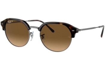 Ochelari de soare Ray-Ban RB4429 710/M2 Polarized Ovali Havana