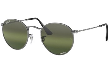 Ochelari de soare Ray-Ban Round Metal RB3447 004/G4 Polarized Rotunzi Gri