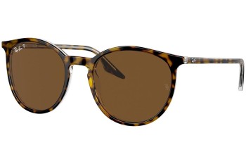 Ochelari de soare Ray-Ban RB2204 139357 Polarized Rotunzi Havana