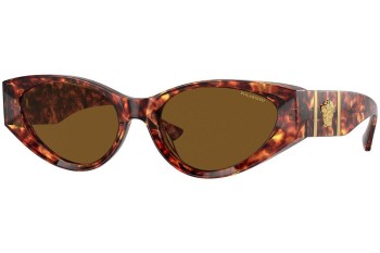 Ochelari de soare Versace VE4454 543783 Polarized Cat Eye Havana