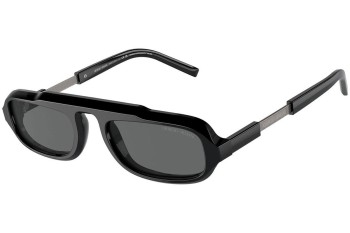 Ochelari de soare Giorgio Armani AR8203 587587 Dreptunghiulari Negri