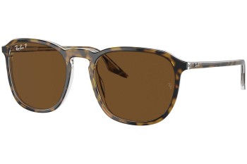 Ochelari de soare Ray-Ban RB2203 139357 Polarized Pătrați Havana