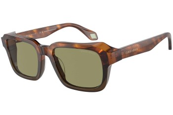 Okulary przeciwsłoneczne Giorgio Armani AR8194U 598814 Kwadratowe Havana