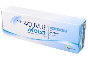 Piilolinssit Päivittäiset 1 Day Acuvue Moist astigmatismia vastaan (30 linssiä)