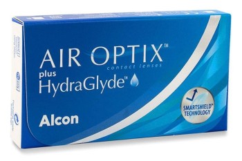 Lentile de contact Air Optix plus HydraGlyde lunare (6 lentile)