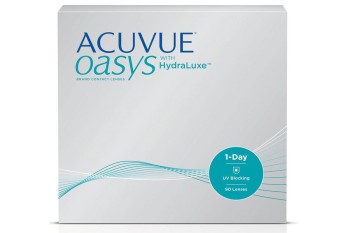 Kontaktní čočky Denní Acuvue Oasys 1-Day s technologií Hydraluxe (90 čoček)