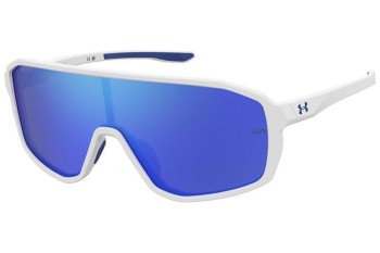 Okulary przeciwsłoneczne Under Armour UAGAMEDAYJR WWK/Z0 Pojedyncze | Shield Białe Okulary przeciwsłoneczne Under Armour UAGAMEDAYJR WWK/Z0 Pojedyncze | Shield Białe