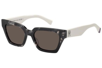 Ochelari de soare Tommy Hilfiger TH2101/S TCB/70 Dreptunghiulari Negri