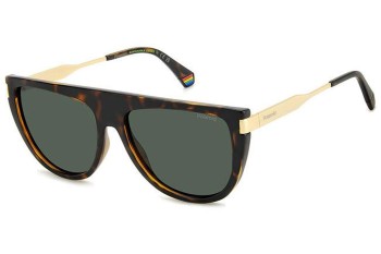 Слънчеви очила Polaroid PLD6221/S/X 086/UC Polarized Flat Top Хавана