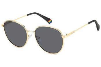 Zonnebril Polaroid PLD6215/S/X 2F7/M9 Polarized Ronde Goud