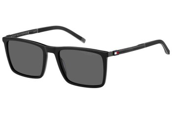 Solbriller Tommy Hilfiger TH2077/S 807/M9 Polarized Rektangulær Sort