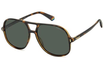 Ochelari de soare Polaroid PLD6217/S 086/UC Polarized Pătrați Havana