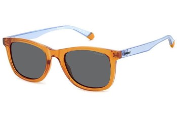 Слънчеви очила Polaroid Junior PLD8060/S L7Q/M9 Polarized Правоъгълни Оранжева