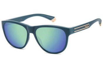 Okulary przeciwsłoneczne Polaroid PLD2156/S ZI9/5Z Polarized Prostokątne Zielone