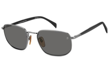 Ochelari de soare David Beckham DB1143/S KJ1/M9 Polarized Dreptunghiulari Gri