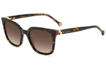 Okulary przeciwsłoneczne Carolina Herrera HER0236/S O63/HA Kwadratowe Havana