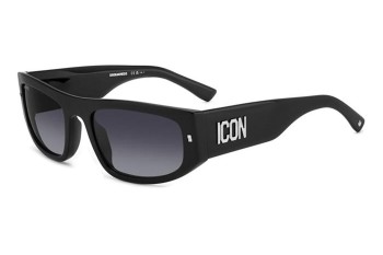 Okulary przeciwsłoneczne Dsquared2 ICON0016/S 807/9O Prostokątne Czarne