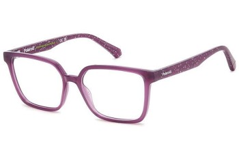 Ochelari Polaroid Junior PLDD836 B3V Dreptunghiulari Violeți