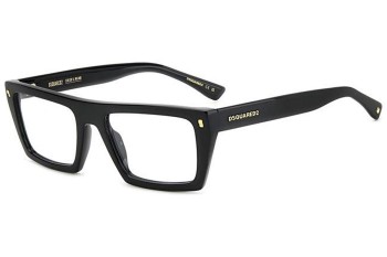 szemüvegeinket Dsquared2 D20130 807 Flat Top Fekete