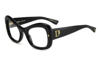 Okulary korekcyjne Dsquared2 D20138 807 Kwadratowe Czarne