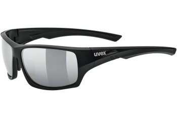 Solbriller uvex sportstyle 222 pola Matte Black S3 Polarized Rektangulær Sort