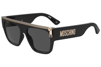 Ochelari de soare Moschino MOS165/S 807/IR Flat Top Negri