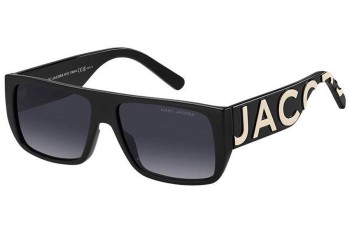 Okulary przeciwsłoneczne Marc Jacobs MARCLOGO096/S 80S/9O Flat Top Czarne