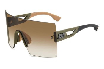 Napszemüvegek Dsquared2 D20126/S XL7/86 Single Lens | Shield Zöld