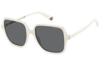 Слънчеви очила Polaroid PLD6219/S VK6/M9 Polarized Квадратни Бяла