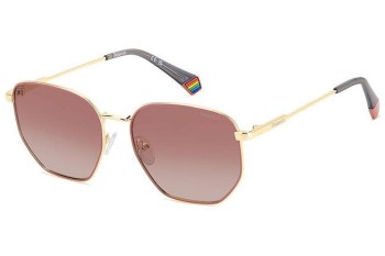 Zonnebril Polaroid PLD6214/S/X EYR/GC Polarized Rechthoekige Goud