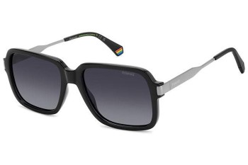 Okulary przeciwsłoneczne Polaroid PLD6220/S/X 807/WJ Polarized Prostokątne Czarne