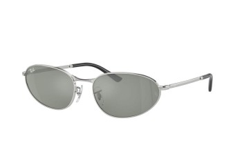 Okulary przeciwsłoneczne Ray-Ban RB3734 003/40 Owalne Srebrne