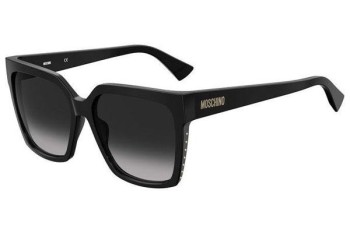 Okulary przeciwsłoneczne Moschino MOS079/S 807/9O Kwadratowe Czarne