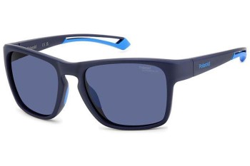 Слънчеви очила Polaroid PLD7052/S FLL/7I Polarized Правоъгълни Синя