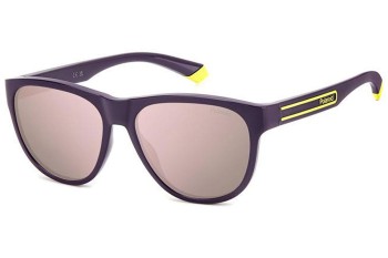 Слънчеви очила Polaroid PLD2156/S B3V/JQ Polarized Правоъгълни Виолетова