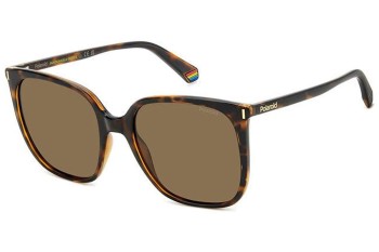 Ochelari de soare Polaroid PLD6218/S 086/SP Polarized Pătrați Havana